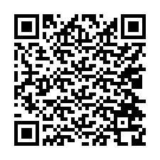 Código QR para número de telefone +17024728776