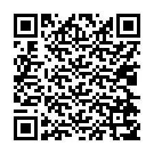 QR код за телефонен номер +17024757923