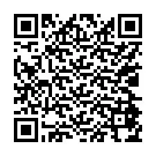 電話番号のQRコード +17024874838