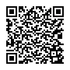 Código QR para número de telefone +17025143560