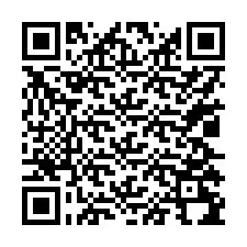 QR-code voor telefoonnummer +17025294371