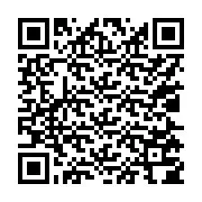 QR-koodi puhelinnumerolle +17025704318