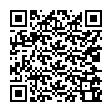 Código QR para número de teléfono +17025760082