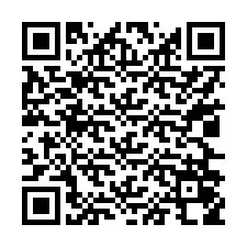 Código QR para número de teléfono +17026058620