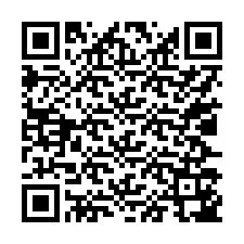 Código QR para número de telefone +17027147278