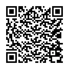 Código QR para número de telefone +17028038989