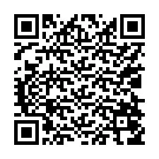 QR код за телефонен номер +17028056718