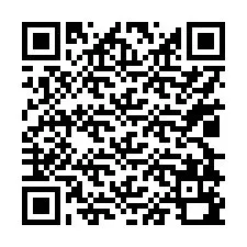 QR kód a telefonszámhoz +17028190521