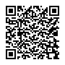 Código QR para número de teléfono +17028298009