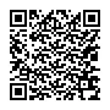 Código QR para número de teléfono +17037634575