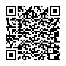 Codice QR per il numero di telefono +17042000014