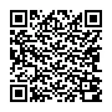 QR код за телефонен номер +17042000016