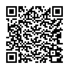 QR kód a telefonszámhoz +17042000018