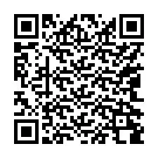 電話番号のQRコード +17042288218