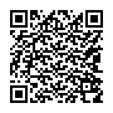 QR код за телефонен номер +17042518691