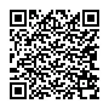 Codice QR per il numero di telefono +17042538546