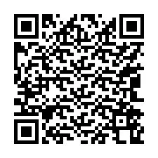 QR код за телефонен номер +17042568954