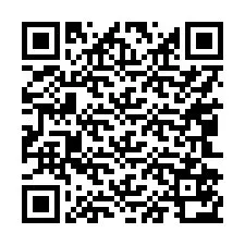 QR-koodi puhelinnumerolle +17042572152