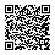 QR-код для номера телефона +17043156097