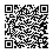 QR код за телефонен номер +17043156123