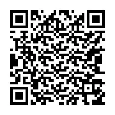 Código QR para número de telefone +17043156995