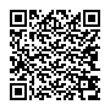 QR-koodi puhelinnumerolle +17043436426