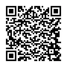 QR-koodi puhelinnumerolle +17044057522