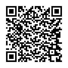 QR Code สำหรับหมายเลขโทรศัพท์ +17044228086