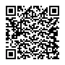 QR kód a telefonszámhoz +17044575233