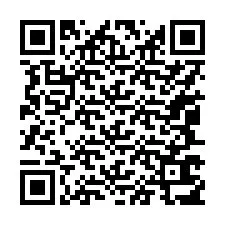 Codice QR per il numero di telefono +17047617165