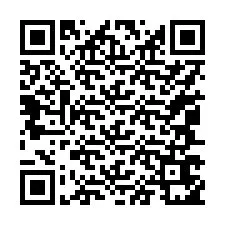 QR-код для номера телефона +17047651271