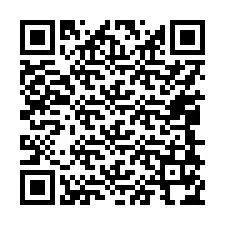 QR код за телефонен номер +17048174047