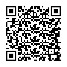 QR kód a telefonszámhoz +17048195166