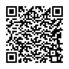 QR-code voor telefoonnummer +17049260215