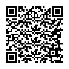 Código QR para número de teléfono +17049677893