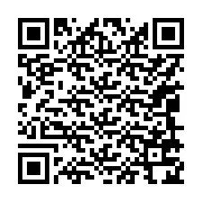 QR-Code für Telefonnummer +17049724945