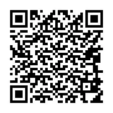 QR код за телефонен номер +17049814007