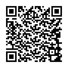 QR Code pour le numéro de téléphone +17049982426