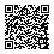 QR-код для номера телефона +17049982427