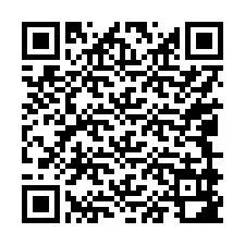 QR-Code für Telefonnummer +17049982428