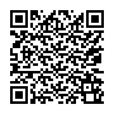 Código QR para número de telefone +17072160588