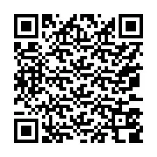 Código QR para número de teléfono +17073508014