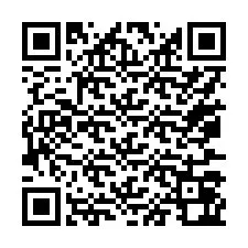 電話番号のQRコード +17077062029