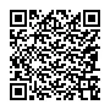 QR-koodi puhelinnumerolle +17087168078