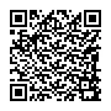 Código QR para número de teléfono +17088591454