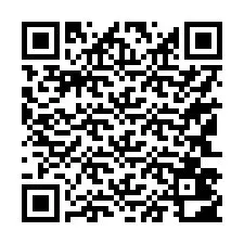 QR-koodi puhelinnumerolle +17143402772