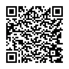 QR-koodi puhelinnumerolle +17143407786