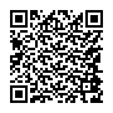 QR-koodi puhelinnumerolle +17144826876