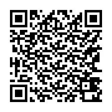 Código QR para número de telefone +17163420992