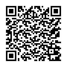 QR-koodi puhelinnumerolle +17172001043